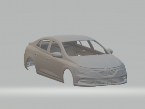 Renault Mgane sedan 3D Print Model