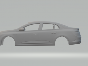 Renault Mgane sedan Modello di stampa 3D