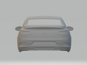 Renault Mgane sedan Modello di stampa 3D