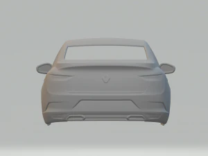 Renault Mgane sedan 3D Print Model