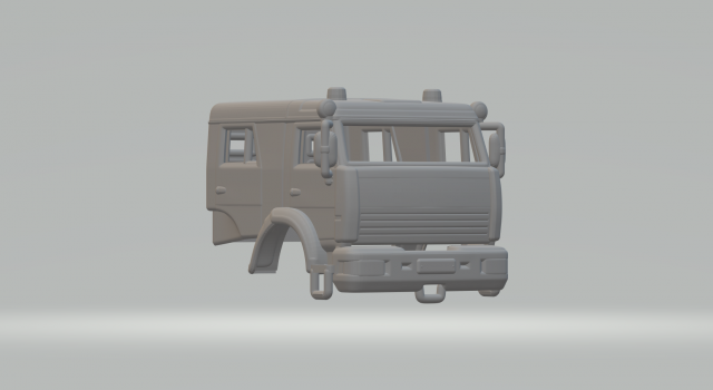 Kamaz double cab 3D Print Model .c4d .max .obj .3ds .fbx .stl .blend 