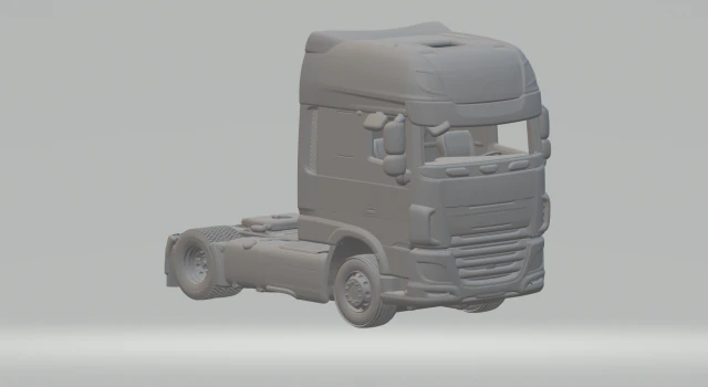 DAF XF 480 FT Super Space Cab 3D Print Model .c4d .max .obj .3ds .fbx .stl .blend 