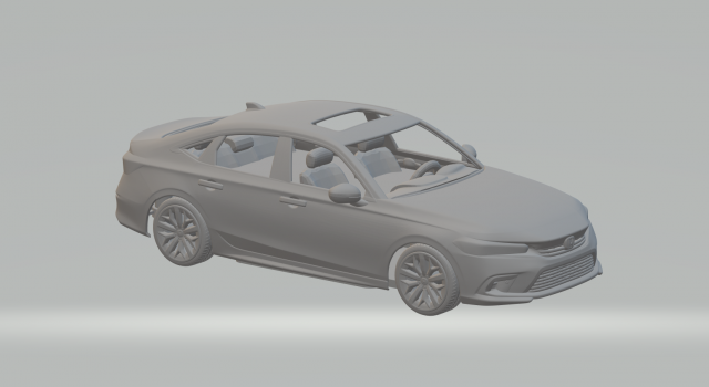 Honda civic eua Modelo de impresión 3D .c4d .max .obj .3ds .fbx .stl .blend