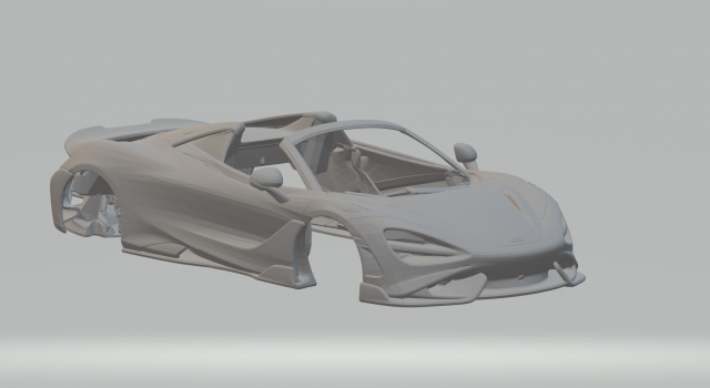 MCLAREN 765LT spyder 3D 打印模型 .c4d .max .obj .3ds .fbx .stl .blend 