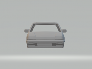 Honda civic si 86 3D-printmodel