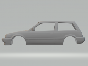 Honda civic si 86 3D-printmodel