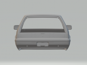 Honda civic si 86 3D-printmodel