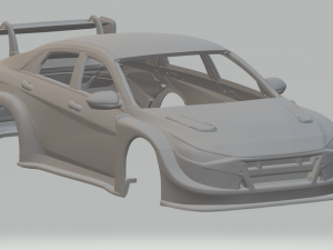 Hyundai elantra race car 3Dプリントモデル