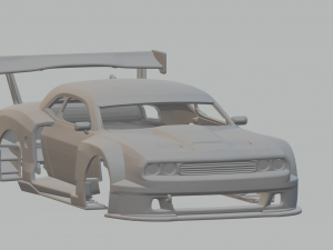 Dodge Challenger race car Modello di stampa 3D