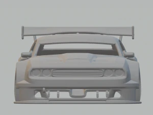Dodge Challenger race car 3D Print Model
