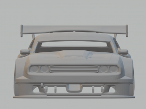 Dodge Challenger race car 3D printmodel