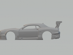 Dodge Challenger race car 3D printmodel