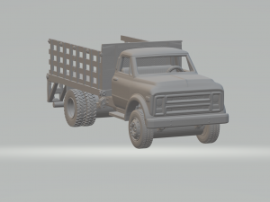 Chevrolet c50 flatbed 3Dプリントモデル