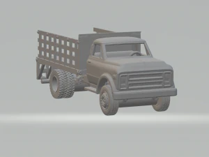 Chevrolet c50 flatbed 3D Print Model