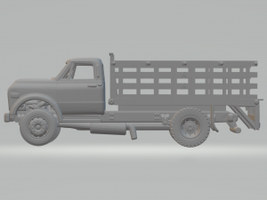 Chevrolet c50 flatbed Model Cetak 3D