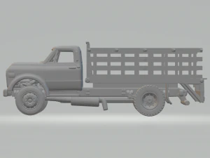Chevrolet c50 flatbed 3D Print Model