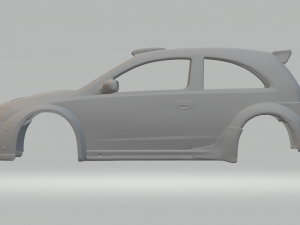 Opel corsa race car 3D-printmodel
