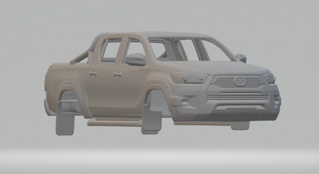 HILUX INVINCIBLE 3D Принт Модель .c4d .max .obj .3ds .fbx .stl .blend 