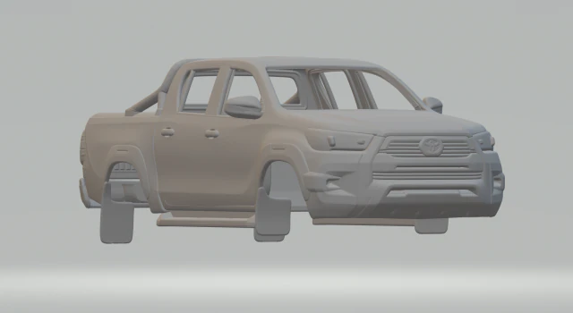 HILUX INVINCIBLE 3D Print Model .c4d .max .obj .3ds .fbx .stl .blend 
