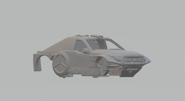 F150 rally raid Model do druku 3D .c4d .max .obj .3ds .fbx .stl .blend 