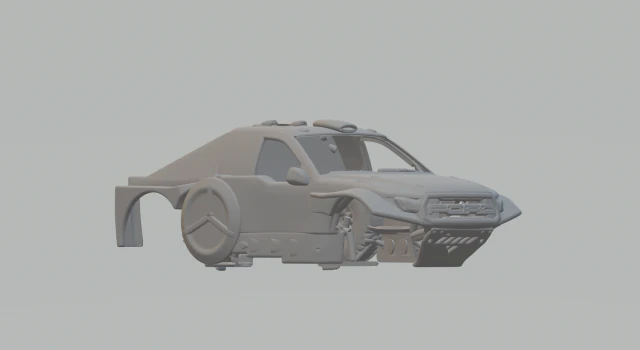 F150 rally raid 3D Print Model .c4d .max .obj .3ds .fbx .stl .blend 