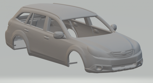 Subaru outback 3D Print Model .c4d .max .obj .3ds .fbx .stl .blend 