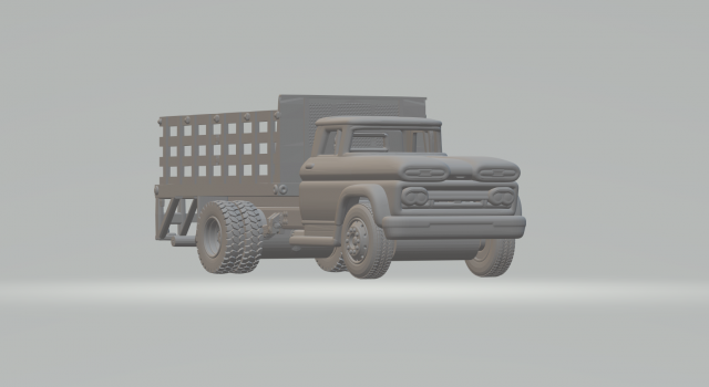CHEVROLET C60 USA Model Cetak 3D .c4d .max .obj .3ds .fbx .stl .blend