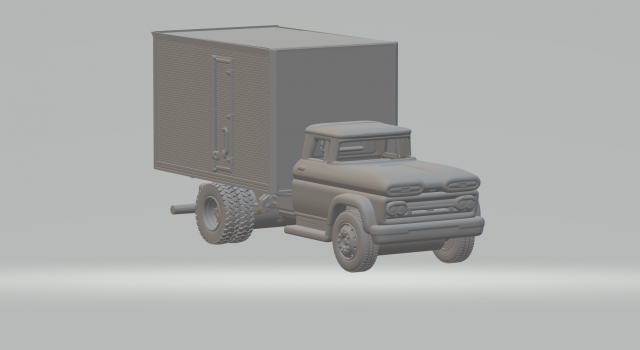CHEVROLET C60 USA 3D 프린트 모델 .c4d .max .obj .3ds .fbx .stl .blend 
