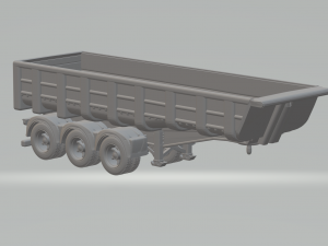 Trailer dumper brazilian 3 axles 3D Print Model