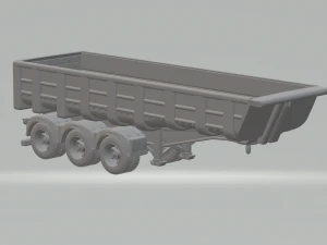 Причіп самоскид бразиліан 3 осі 3D Принт Модель