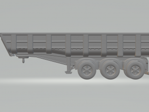 Trailer dumper brazilian 3 axles 3D Print Model