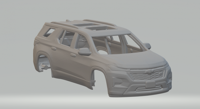 Chevrolet traverse 3D Принт Модель .c4d .max .obj .3ds .fbx .stl .blend 