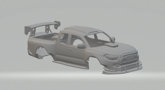 Toyota tacoma 3D Print Model .c4d .max .obj .3ds .fbx .stl .blend 