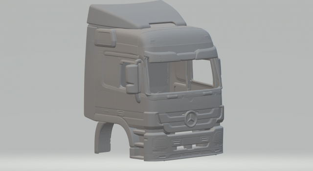 Mercedes actros Model Cetak 3D .c4d .max .obj .3ds .fbx .stl .blend 