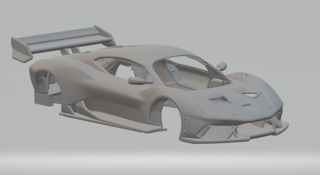 Brabham BT62 2018 Modello di stampa 3D .c4d .max .obj .3ds .fbx .stl .blend 