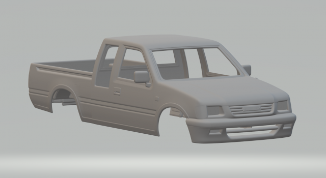 Holden rodeo 3D Print Model .c4d .max .obj .3ds .fbx .stl .blend 