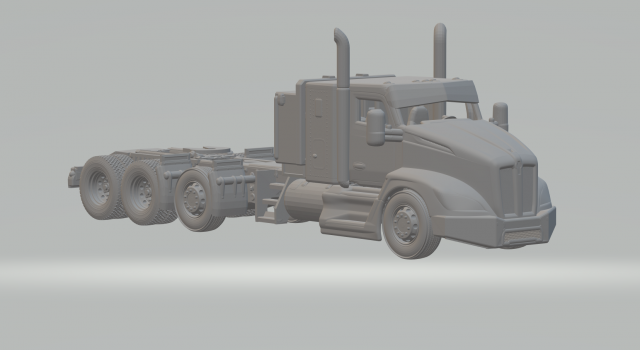 Kenworth t custom v1 Modelo de impresión 3D .c4d .max .obj .3ds .fbx .stl .blend 