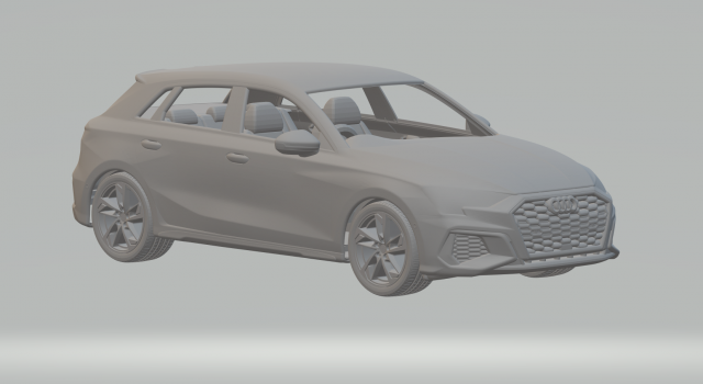 Audi s3 kit Model do druku 3D .c4d .max .obj .3ds .fbx .stl .blend 