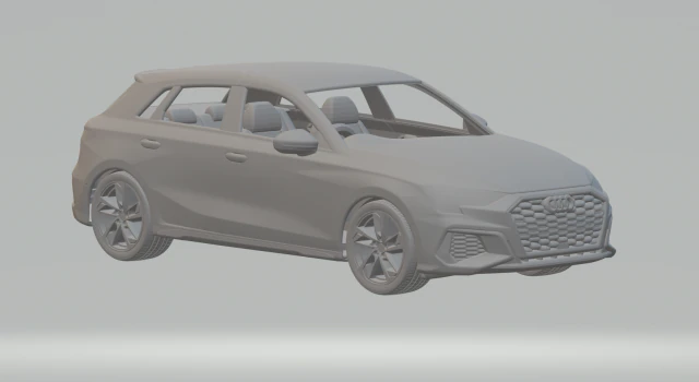 Audi s3 kit 3D Print Model .c4d .max .obj .3ds .fbx .stl .blend 