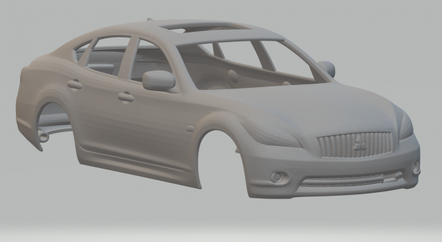 Mitsubishi proudia Modelo de impresión 3D .c4d .max .obj .3ds .fbx .stl .blend 