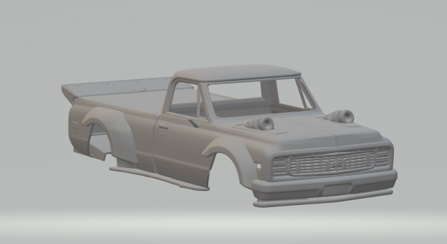 Chevrolet c10 ss 3D Print Model .c4d .max .obj .3ds .fbx .stl .blend 