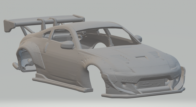 Nissan 350z rocket 3D Принт Модель .c4d .max .obj .3ds .fbx .stl .blend