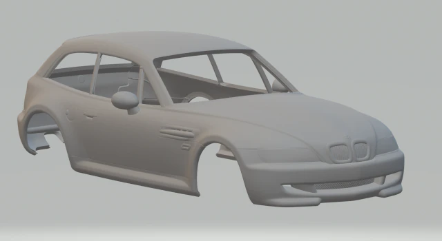 Z3 coupe 3D Print Model .c4d .max .obj .3ds .fbx .stl .blend 