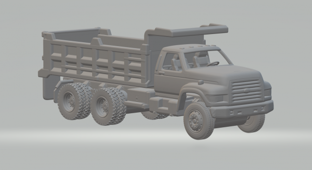 F800 dumper Model do druku 3D .c4d .max .obj .3ds .fbx .stl .blend 