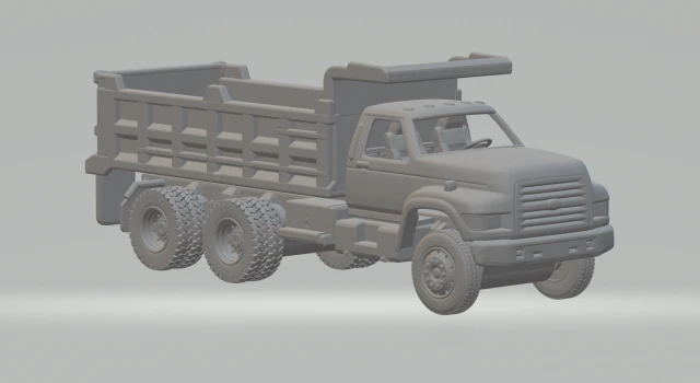 F800 dumper 3D Print Model .c4d .max .obj .3ds .fbx .stl .blend 