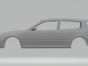 होंडा सिविक 1991 3D प्रिंट मॉडल