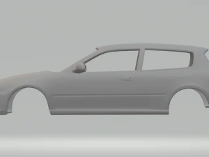 Honda civic 1991 3D Print Model