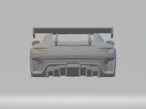 Amg gt race car 3Dプリントモデル