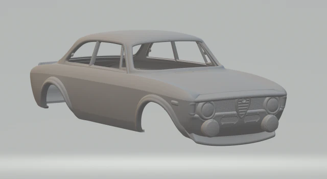 Alfa romeo giulia rally 3D Print Model .c4d .max .obj .3ds .fbx .stl .blend 