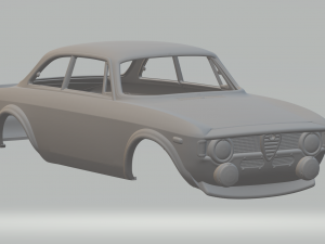 Alfa romeo giulia rally 3D Print Model